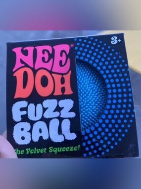 NEEDOH Blue Fuzz Ball Toy
